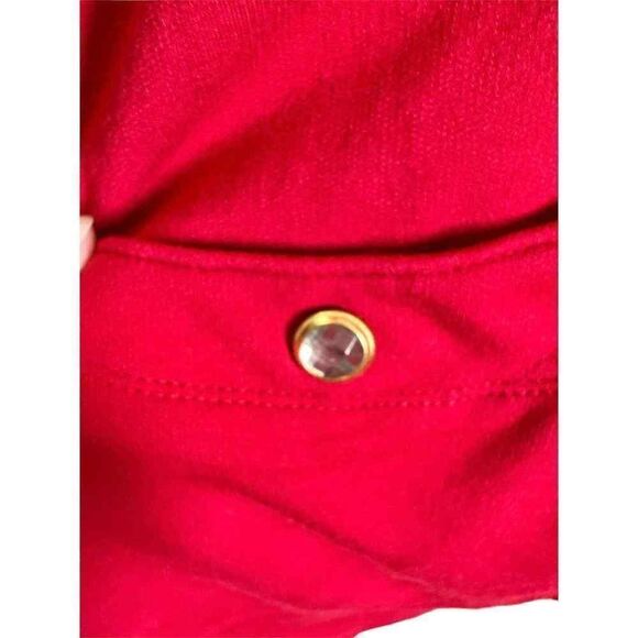 Susan Graver Weekend Red & Gold Long Sleeve Jacket Women’s Size 2X - Picture 3 of 6